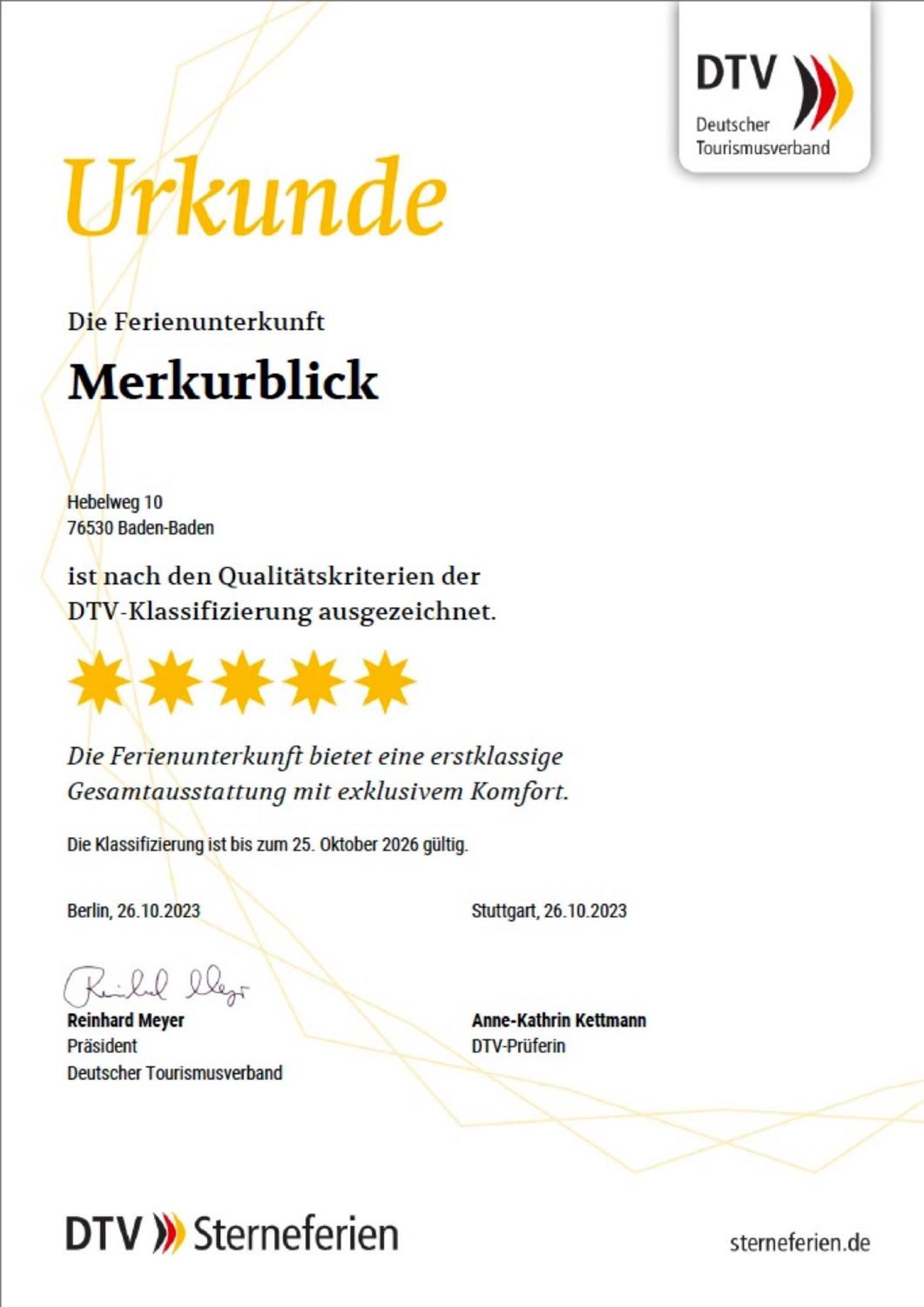 Merkurblick Baden-Baden Exteriör bild